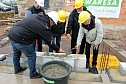 Grundsteinlegung f&uuml;r neues Wohn- und Gesch&auml;ftshaus (Foto: Karl-Heinz Herrmann)