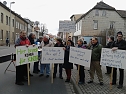 Demo in Greu&szlig;en f&uuml;r Ortsumfahrung (Foto: Privat)