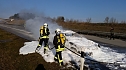 Vollsperrung auf der A38 wegen eines Fahrzeugbrandes (Foto: Feuerwehr Heilbad Heiligenstadt) Vollsperrung auf der A38 wegen eines Fahrzeugbrandes (Foto: Feuerwehr Heilbad Heiligenstadt)