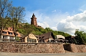 Denkmal und Burghof (Foto: Kur und Tourismus GmbH Bad Frankenhausen) Denkmal und Burghof (Foto: Kur und Tourismus GmbH Bad Frankenhausen)