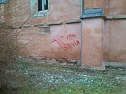 Schmierereien an der Cruzis-Kirche (Foto: privat)