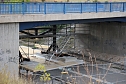So sieht es an der Brücke der B4 aus (Foto: Karl-Heinz Herrmann) So sieht es an der Brücke der B4 aus (Foto: Karl-Heinz Herrmann)