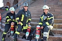 Feuerwehrleute st&uuml;rmen Kyffh&auml;userdenkmal (Foto: Karl-Heinz Herrmann)
