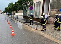 Viel Regen in kurzer Zeit: Feuerwehr im Einsatz (Foto: Silvio Dietzel)