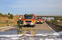 Autobrand auf Autobahn (Foto: S.Dietzel) Autobrand auf Autobahn (Foto: S.Dietzel)