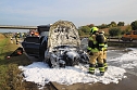 Autobrand auf Autobahn (Foto: S.Dietzel) Autobrand auf Autobahn (Foto: S.Dietzel)