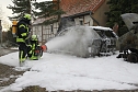 Zwei Fahrzeuge ausgebrannt (Foto: S. Dietzel) Zwei Fahrzeuge ausgebrannt (Foto: S. Dietzel)