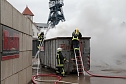 Containerbrand in Sondershausen (Foto: Silvio Dietzel) Containerbrand in Sondershausen (Foto: Silvio Dietzel)
