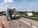 Folgenschwerer Unfall auf der A 38 (Foto: S. Dietzel)