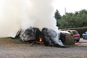 Heuballen in Sondershausen in Flammen (Foto: S.Dietzel) Heuballen in Sondershausen in Flammen (Foto: S.Dietzel)
