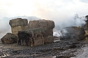 Strohballenbrand in Niedertopfstedt (Foto: S.Dietzel)