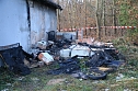 Brandstiftung an Waldh&uuml;tte (Foto: S. Dietzel)