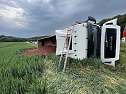 Unfall mit umgekipptem Sattelzug (Foto: S.Dietzel)