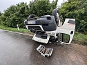 Unfall bei Steinbrücken (Foto: S.Dietzel) Unfall bei Steinbrücken (Foto: S.Dietzel)