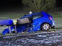 Schwerer Verkehrsunfall bei Gunderslaben (Foto: S.Dietzel) Schwerer Verkehrsunfall bei Gunderslaben (Foto: S.Dietzel)