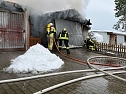 Garagenbrand in Thalebra (Foto: S. Dietzel)