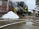 Garagenbrand in Thalebra (Foto: S. Dietzel)