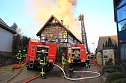 Scheunenbrand heute Morgen in Himmelsberg (Foto: S.Dietzel)