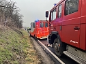 Unfall mit Schwerverletzten aud der L2290 von Seega in Fahrtrichtung G&ouml;llingen (Foto: S. Dietzel)