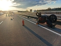 Schwerer Unfall auf der A38 (Foto: S. Dietzel)