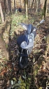 Motorroller im Wald gefunden (Foto: S. Dietzel)