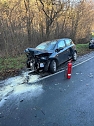 Schwerer Verkehrsunfall mit mehreren Verletzten zwischen  zwischen Hachelbich und Bendeleben (Foto: Feuerwehr Bendeleben)