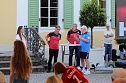 Fans und Cheftrainer des Thüringer HC Herbert Müller verabschieden neun Spitzenhandballerinnen in Bad Langensalza (Foto: Eva Maria Wiegand) Fans und Cheftrainer des Thüringer HC Herbert Müller verabschieden neun Spitzenhandballerinnen in Bad Langensalza (Foto: Eva Maria Wiegand)
