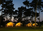 Bild: Komfort Safarizelte im Kiefernhain Campingpark Haddorfer Seen (Foto: www.glambing.info)