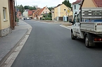 Aufatmen in Jecha, der Verkehr rollt wieder (Foto: Karl-Heinz Herrmann)
