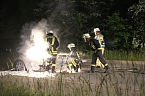 Fahrzeugbrand in Sondershausen (Foto: Silvio Dietzel)