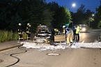 Fahrzeugbrand in Sondershausen (Foto: Silvio Dietzel)