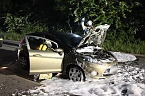 Fahrzeugbrand in Sondershausen (Foto: Silvio Dietzel)