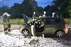 Fahrzeugbrand in Sondershausen (Foto: Silvio Dietzel)