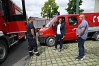 Verabschiedung der Katastrophensch&uuml;tzer aus dem Kyffh&auml;userkreis zu den Flutopfern nach Ahrweiler (Foto: Antje Mund)