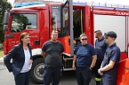 Verabschiedung der Katastrophensch&uuml;tzer aus dem Kyffh&auml;userkreis zu den Flutopfern nach Ahrweiler (Foto: Antje Mund)