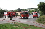 Heuballen in Sondershausen in Flammen (Foto: S.Dietzel)