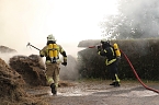 Heuballen in Sondershausen in Flammen (Foto: S.Dietzel)