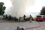 Heuballen in Sondershausen in Flammen (Foto: S.Dietzel)