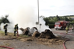 Heuballen in Sondershausen in Flammen (Foto: S.Dietzel)