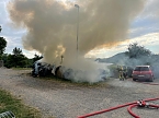 Heuballen in Sondershausen in Flammen (Foto: S.Dietzel)