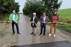 Bild: Fertigstellung des Radwegs von Auleben nach Badra (Foto: oas)