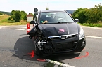 Unfall bei Bendeleben (Foto: S.Dietzel)