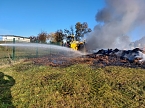Einsatz der Feuerwehr bei Brand in Kirchengel (Foto: S.Dietzel)