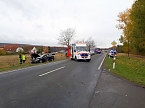 Unfall heute Nachmittag (Foto: Feuerwehr Bad Frankenhausen/SD)