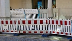 Absperrung an der Galerie am Schlossberg (Foto: Eva Maria Wiegand)