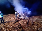 LKW-Brand auf einem Feld (Foto: S.Dietzel)