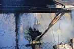 Laubenbrand in Sondershausen (Foto: Silvio Dietzel) Laubenbrand in Sondershausen (Foto: Silvio Dietzel)