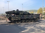 28 Leopard 2 Panzer zur&uuml;ck in Bad Frankenhausen (Foto: S. Dietzel)