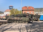 28 Leopard 2 Panzer zur&uuml;ck in Bad Frankenhausen (Foto: S. Dietzel)