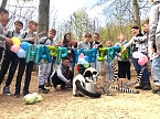 Affengeburtstag und Putzaktion im Affenpark Strau&szlig;berg (Foto: S. Dietzel)